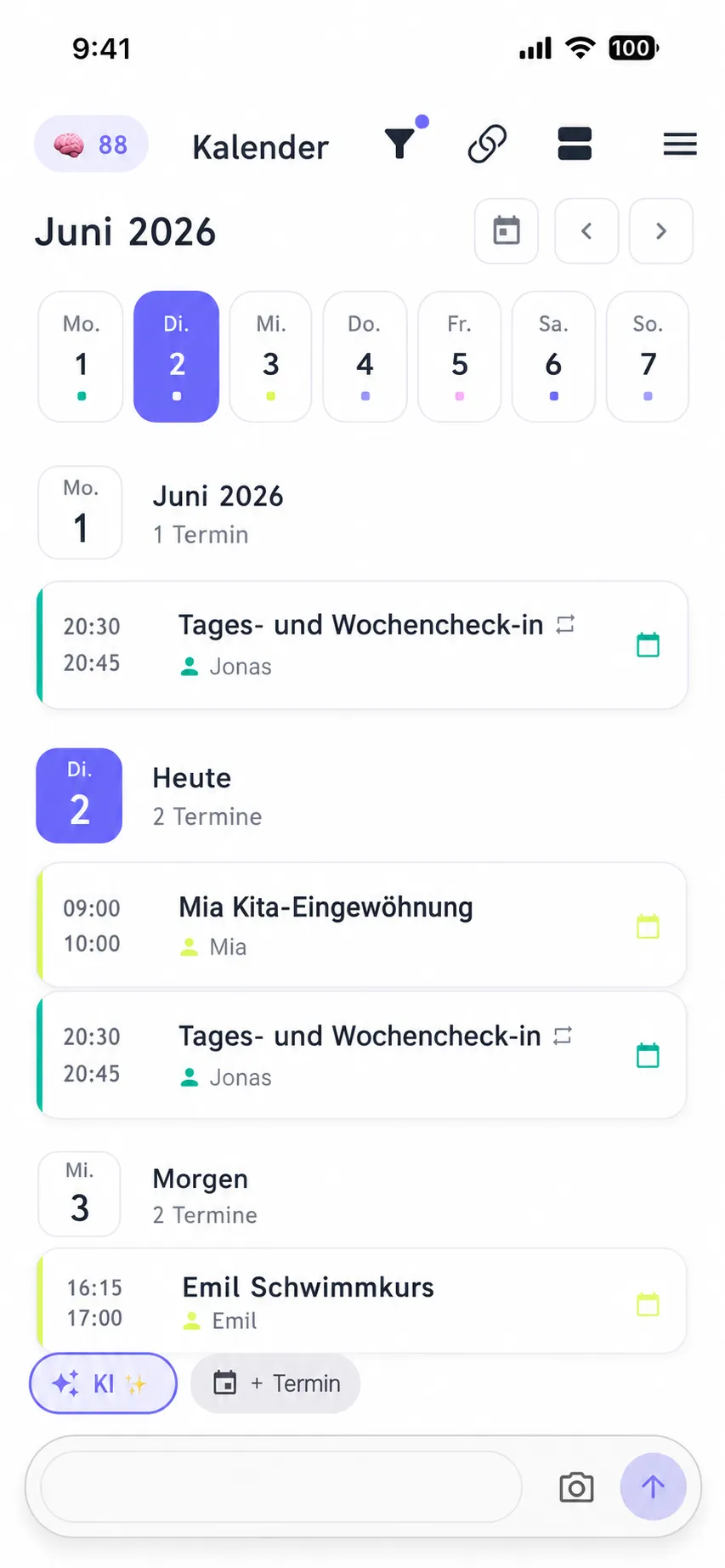 familymind gemeinsamer Familienkalender
