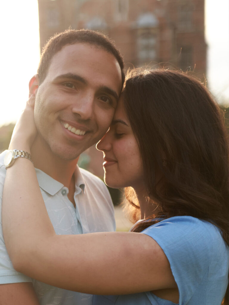 Mousa Abdelmaksoud the co founder of familymind with his wife 